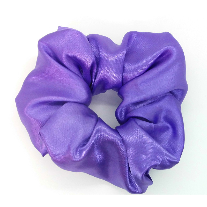 Purple Satin Mega Scrunchie