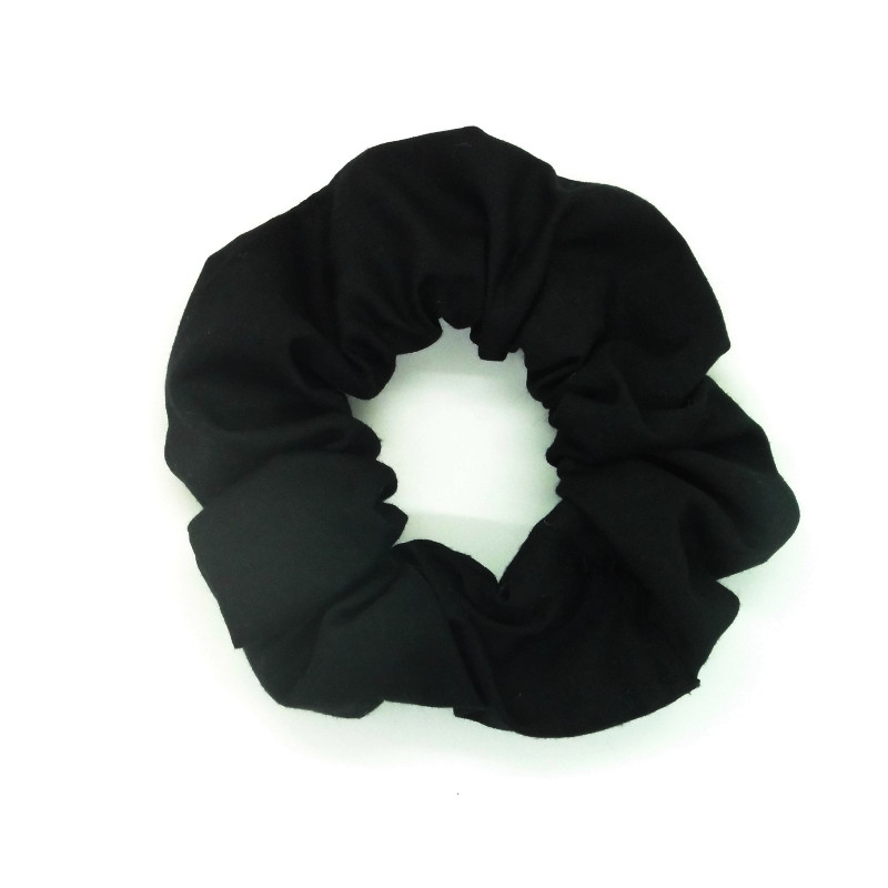 Plain Black Scrunchie