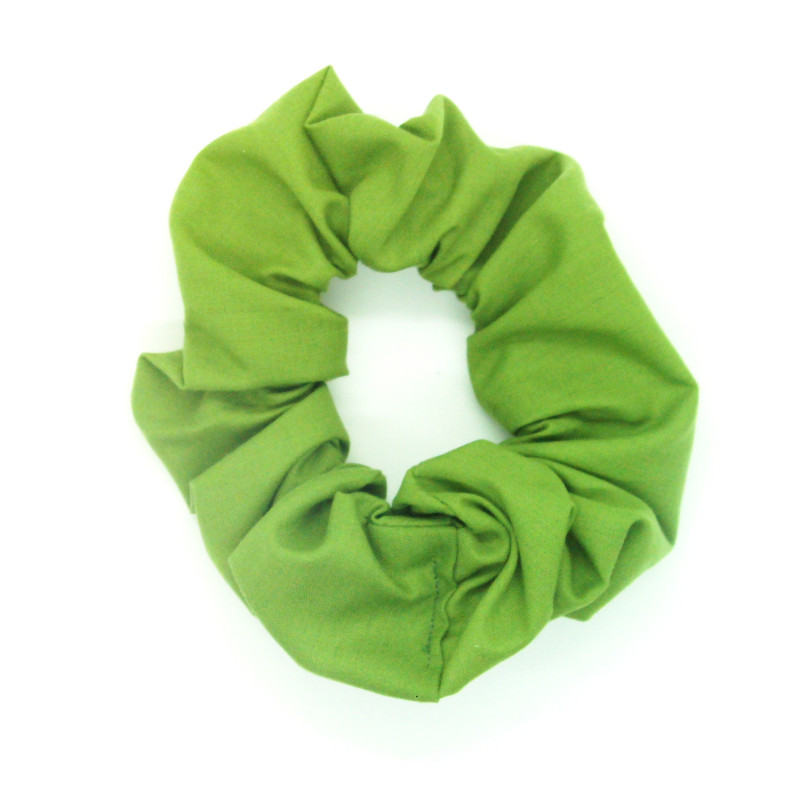 Plain Pear Green Scrunchie
