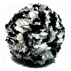 Fabric Bauble in Black and...
