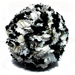 Fabric Bauble in Black and White