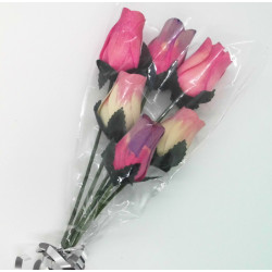 Wooden Rose Bouquet - Pink, Pink/Purple, White/Pink