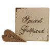 2 Piece Gift Set - Girlfriend Coaster & Keyring