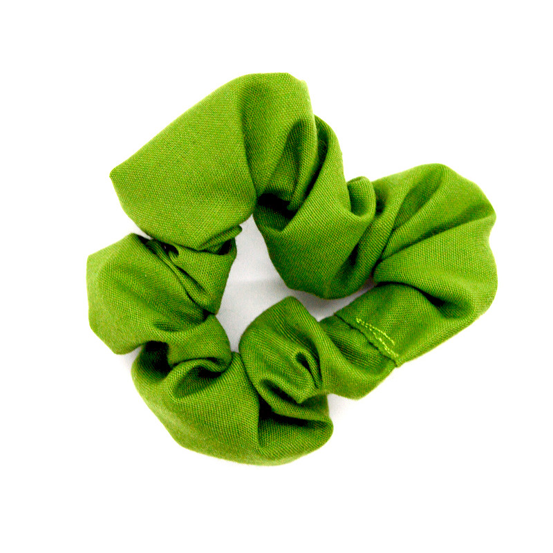 Plain Pear Green Mini Scrunchie