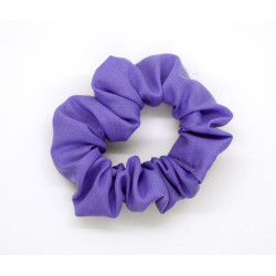 Plain Iris Purple Mini Scrunchie