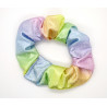 Light Pastel Rainbow Sparkle Scrunchie