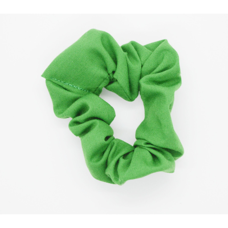 Plain Emerald Green Mini Scrunchie