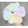 Rainbow Fleece Mega Scrunchie