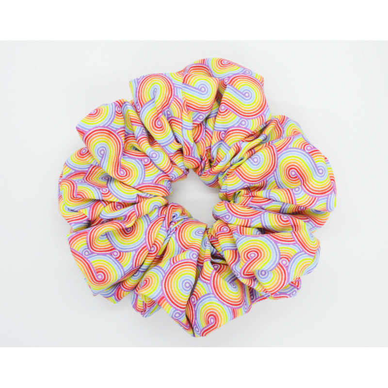 Rainbow Swirl Mega Scrunchie