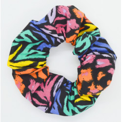 Rainbow Animal Print Scrunchie