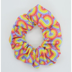 Rainbow Swirl Scrunchie