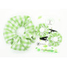 School Gingham Hair Accessories - Lime Green