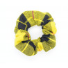Yellow Tartan Mini Scrunchie