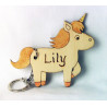 Personalised Unicorn Keyring