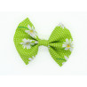 Green Daisy Hair Bow