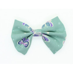Glow in the Dark Teal Butterfly Hair Bow
