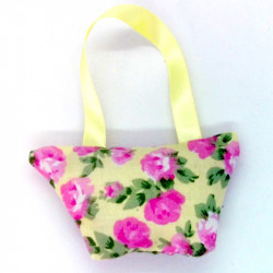 Yellow & Pink Floral Lavender Handbag