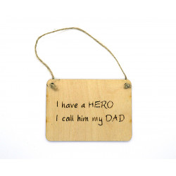 Rectangular Plaque - I have a hero, Dad