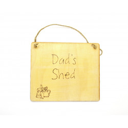 Wooden Plaque - Dad's Shed