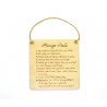 Marriage Rules Plaque