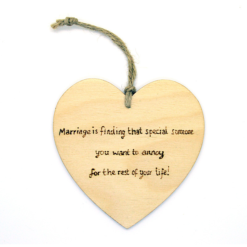 Heart Plaque - "Marriage is finding that someone special"
