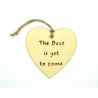 The Best is yet to come Heart Motivational Plaque