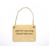 Rectangular Plaque - Animals welcome