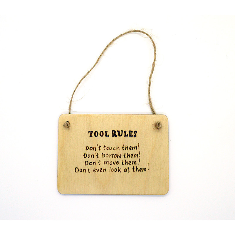 Rectangular Plaque - Tool Rules