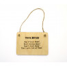 Rectangular Plaque - Tool Rules