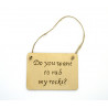 Rectangular Plaque - Do you want to rub my rocks?