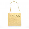 Kitchen Rules Plaque