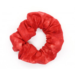 Red Sparkle Scrunchie