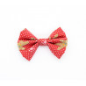 Christmas Red Gingerbread Man Hair Bow