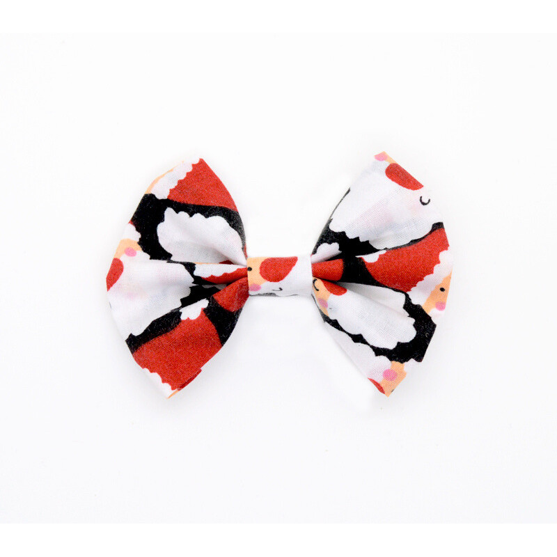 Christmas Black Santa Hair Bow