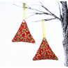 Christmas Scented Tree Decorations - Red Holly