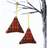 Christmas Scented Tree Decorations - Red Tartan