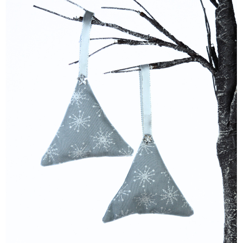 Christmas Scented Tree Decorations - Silver Snowflake