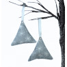 Christmas Scented Tree Decorations - Silver Snowflake