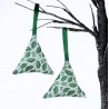 Christmas Scented Tree Decorations - White & Green Holly