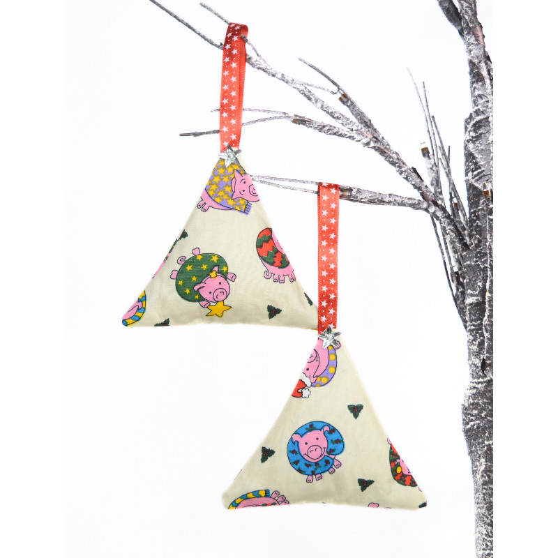 Christmas Scented Tree Decorations - Pigs