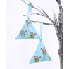 Christmas Scented Tree Decorations - Blue Snowman