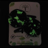 Glow in the Dark - Black Unicorn Hair Clips