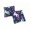 Set of 2 Mini Lavender Pillows - Blue Unicorn