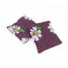 Set of 2 Mini Lavender Pillows - Purple Daisy