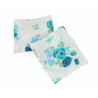 Set of 2 Mini Lavender Pillows - White & Teal Floral