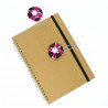 Paperclip Bookmark - Peach, Orange & Pink Floral
