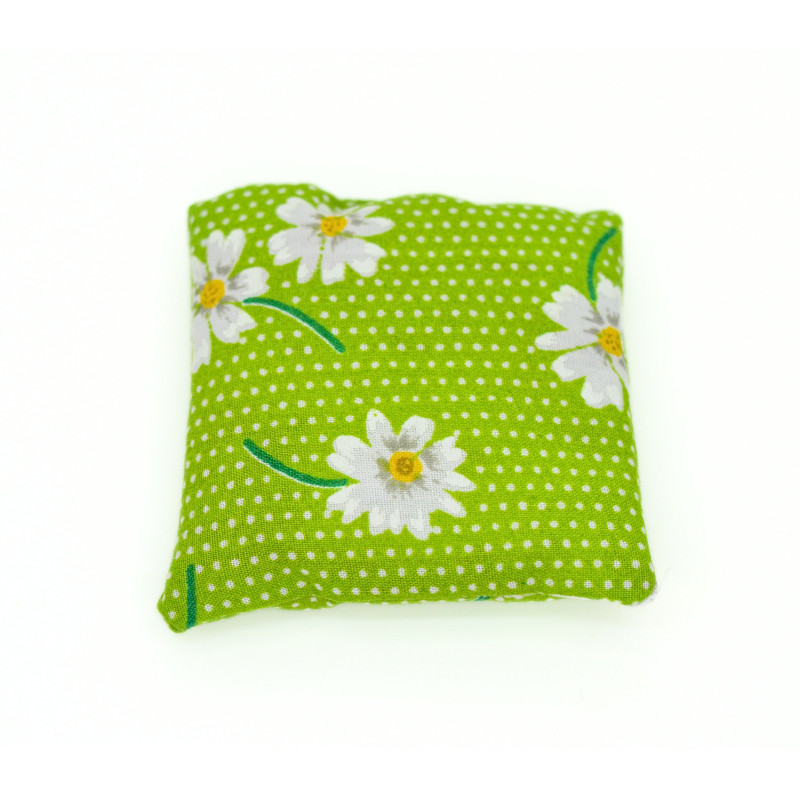 Mini Lavender Pillow - Lime Green Daisy