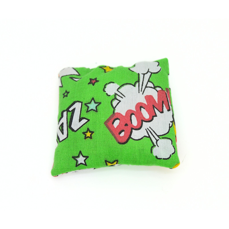 Mini Lavender Pillow - Green Comic