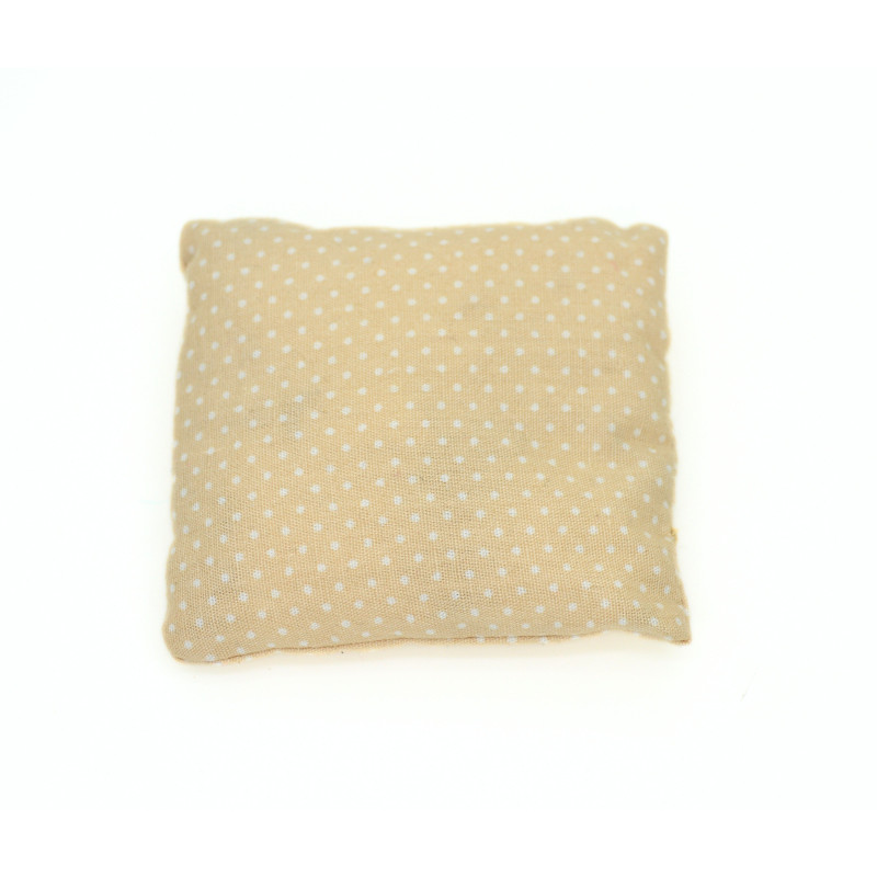 Mini Lavender Pillow - Beige Dot