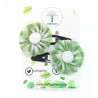 Lime Green Gingham Hair Clips